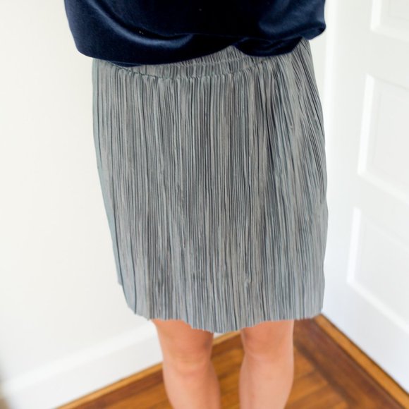 Silver Ruffle Skirt - Picture 3 of 6